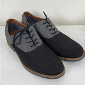 Aldo 10.5 Black Gray Oxford Shoes